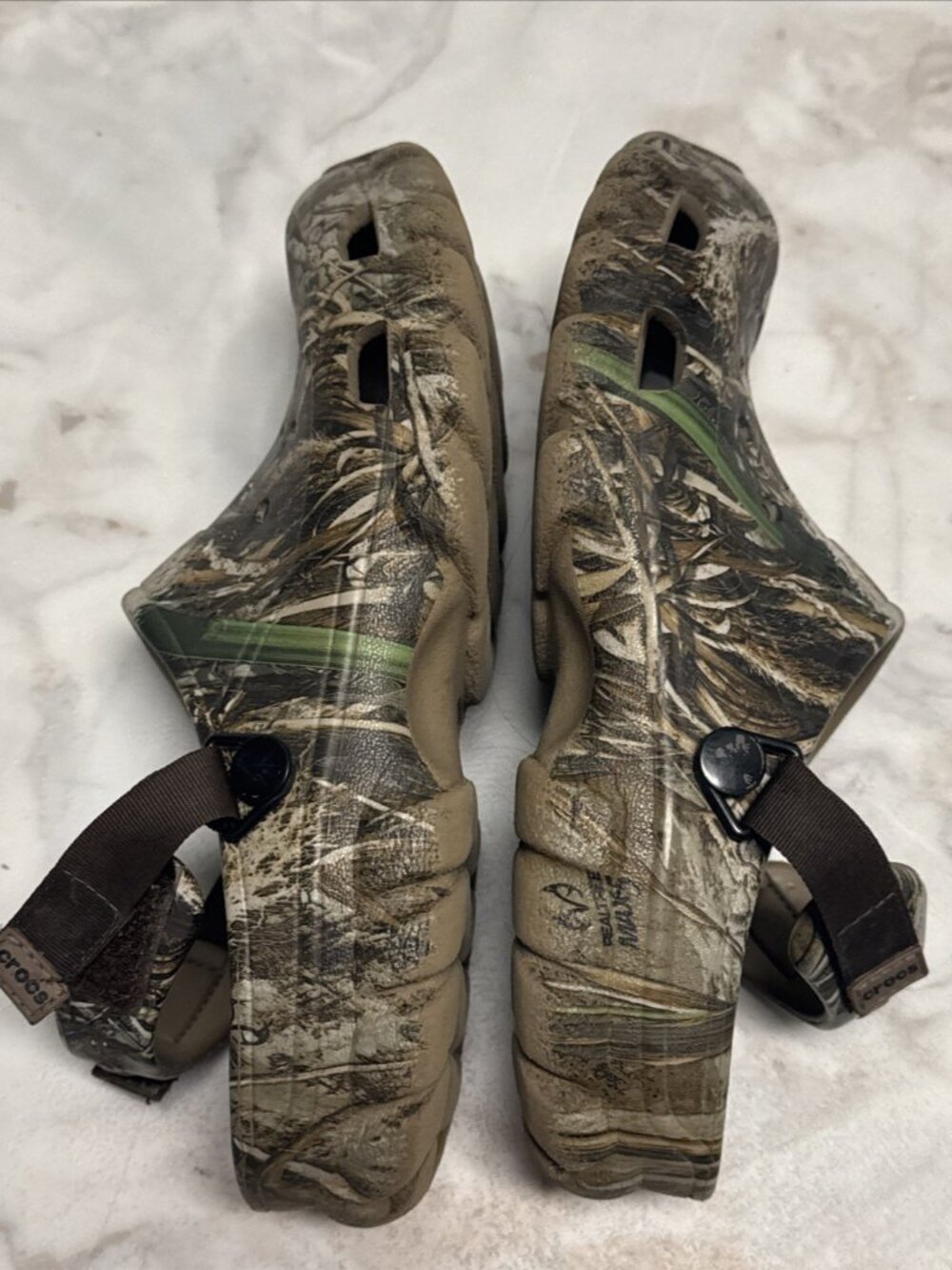 Crocs Offroad Sport RT Max 5 Realtree Camo Mens 7 Womens 9 Adjustable Heel Strap - Picture 12 of 13
